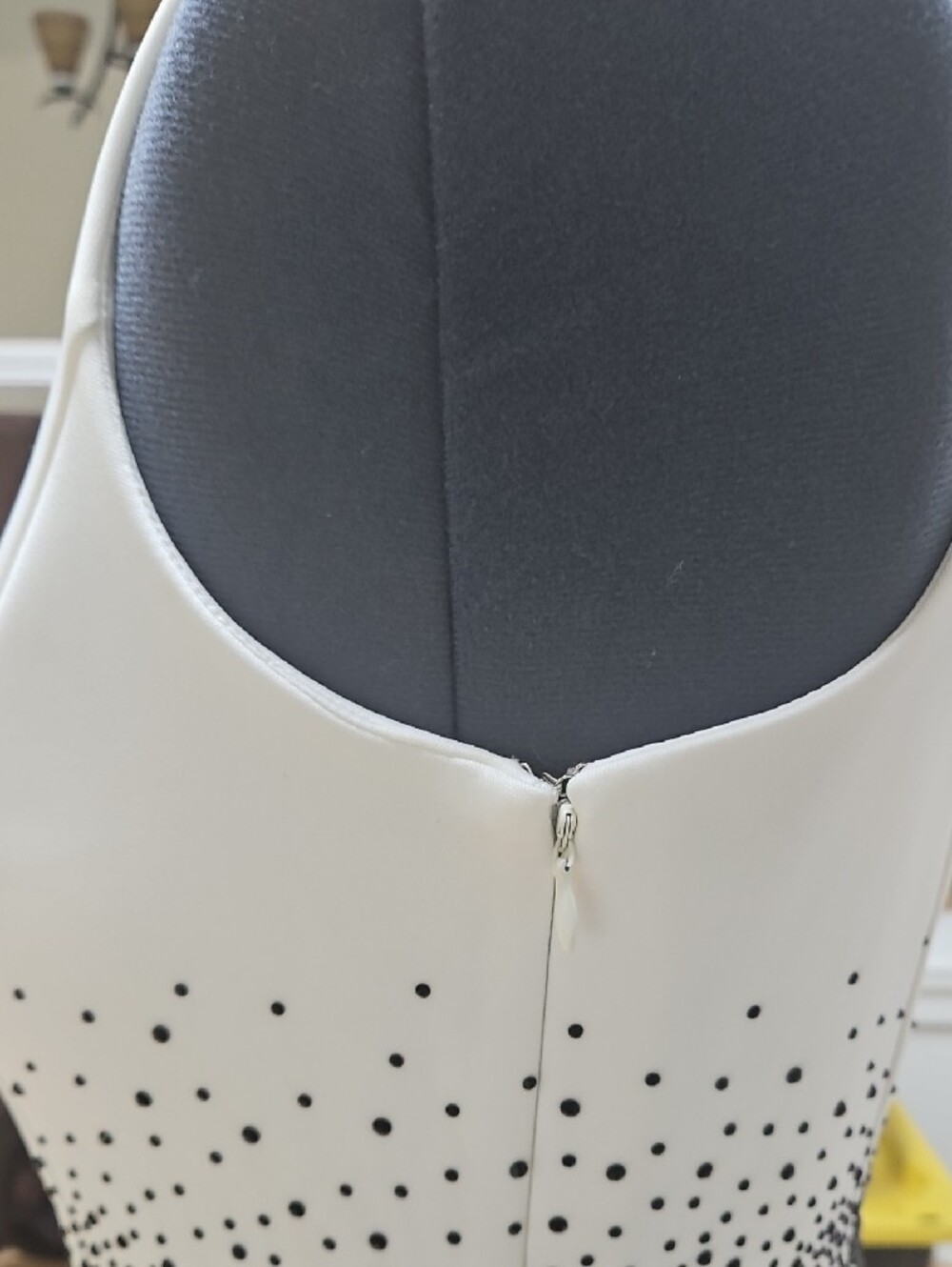 Calvin Klein Black and White Sleeveless Embellished Sheath Dress - Picture 4 of 6